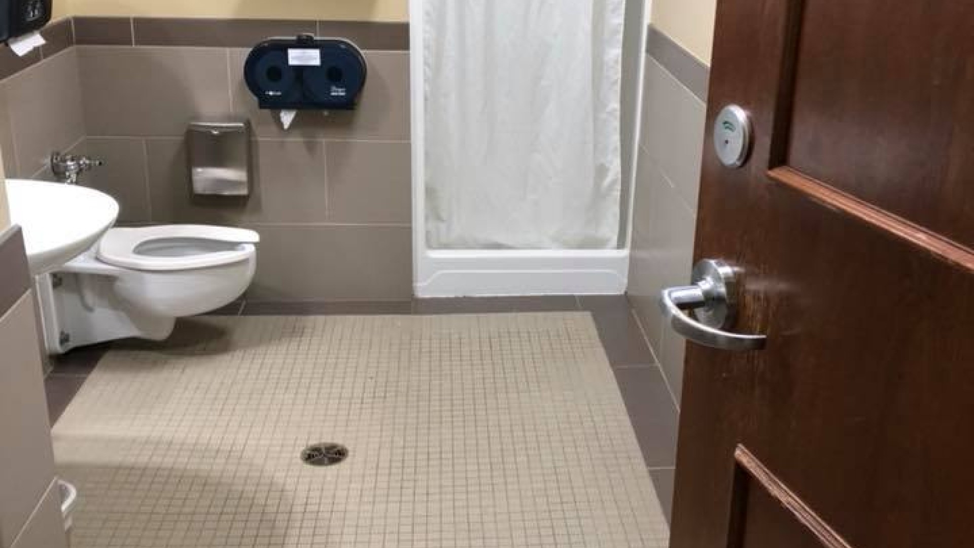 Bathroom with a shower located in Bishops Hall