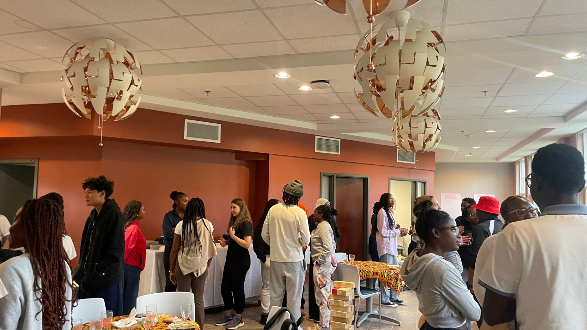 Students at Dr. Agnes Calliste Academic and Cultural Centre