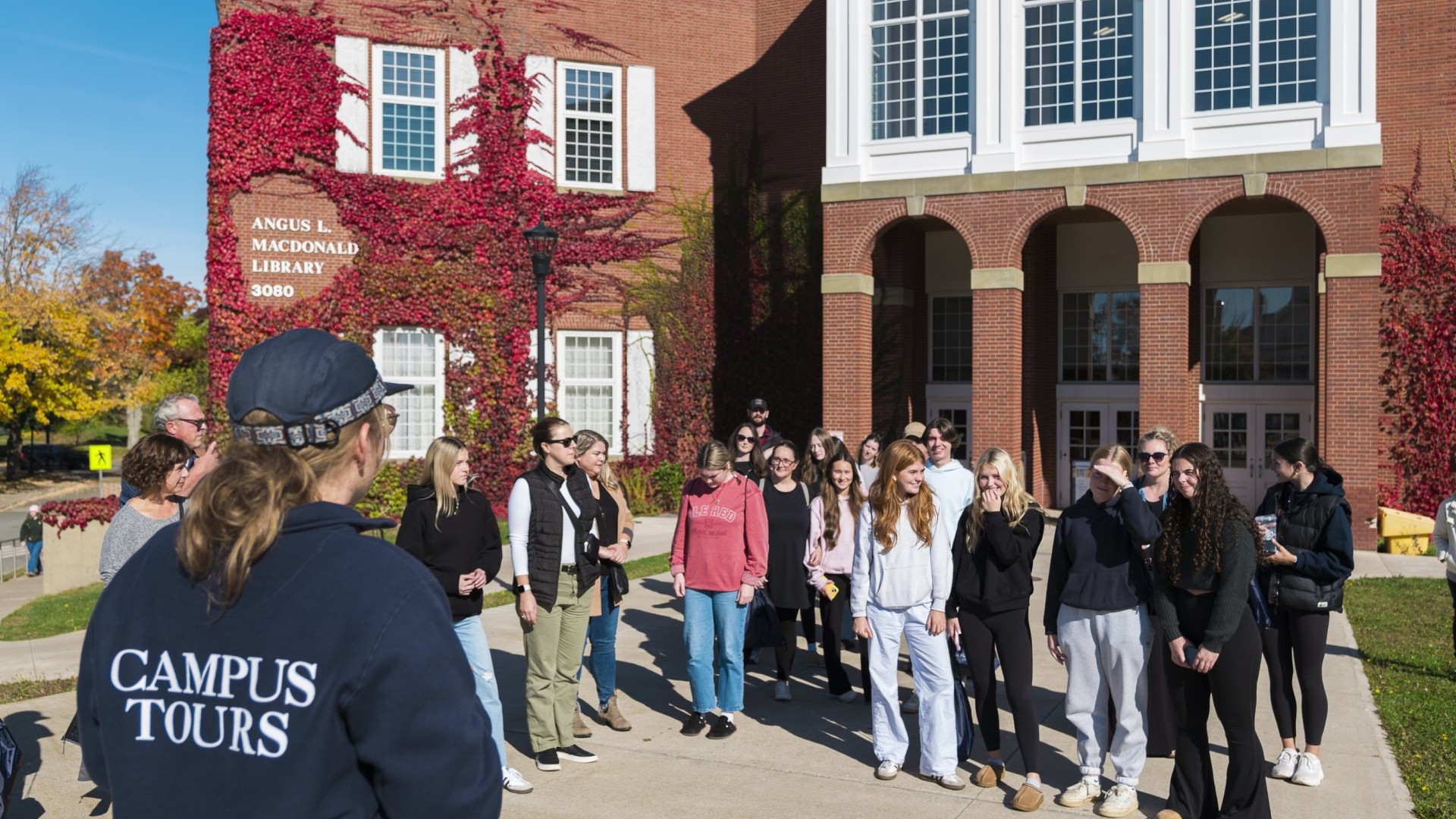 Campus tour during Open House 2024