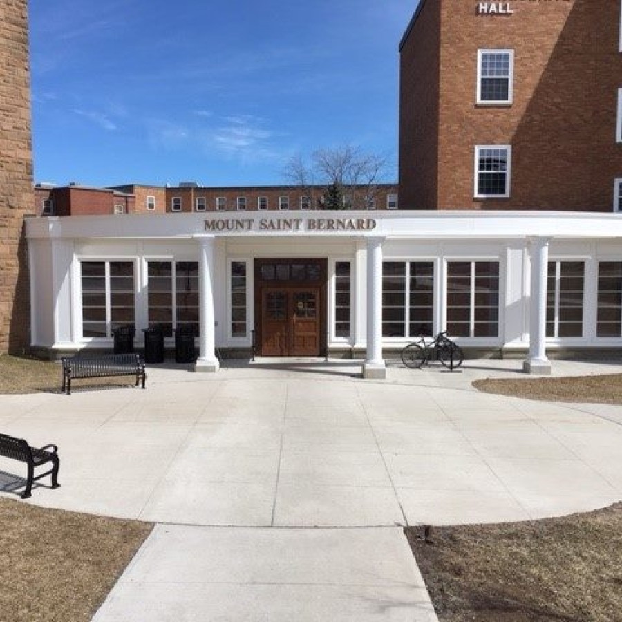 Mount Saint Bernard exterior on a sunny day.