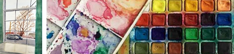 Watercolour artworks