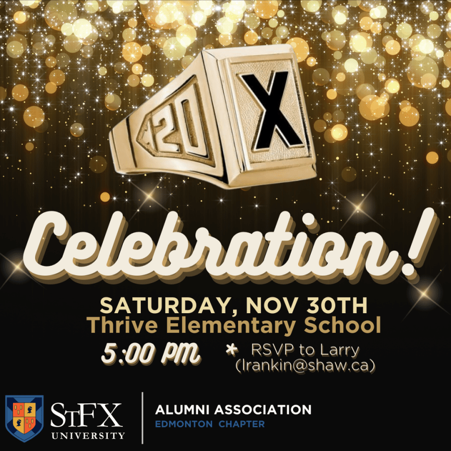 Promotional graphic for Edmonton StFX Day Celebration