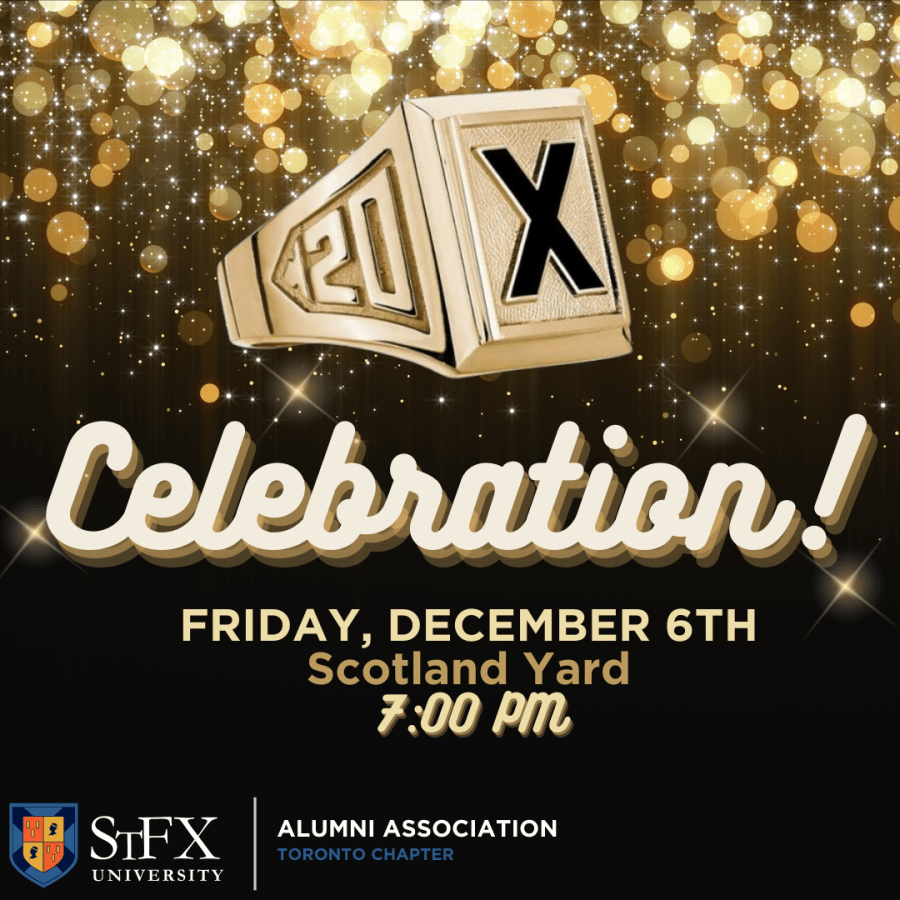 Promotional graphic for Toronto StFX Day Celebration