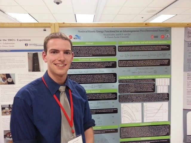 Wyatt at the congress of the Canadian Association of Physicists in Sudbury, Ontario