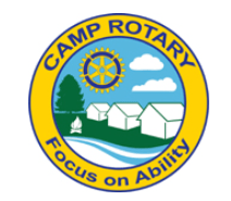 logo for camp rotary