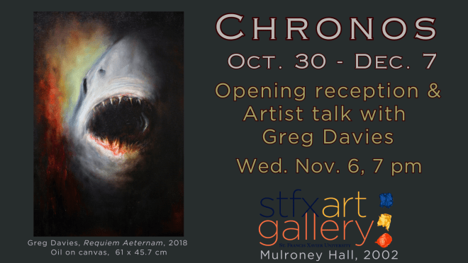 Greg Davies Chronos Exhibit banner