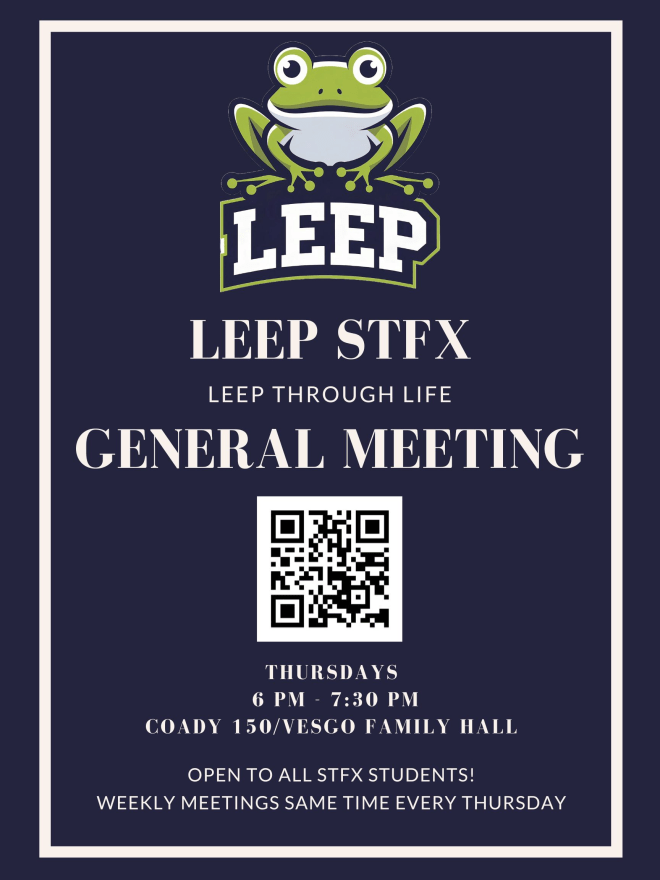 LEEP StFX General Meeting Poster