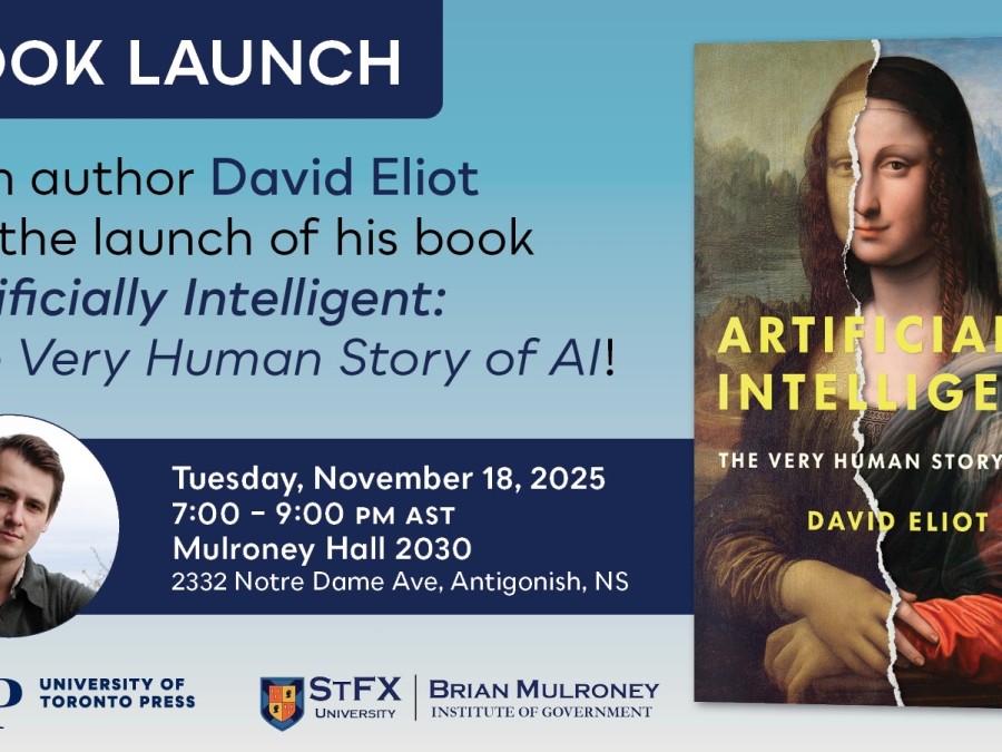 The Mona Lisa on a book cover; text and man's photo to the left.