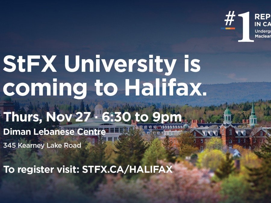 StFX Recruitment Halifax event poster